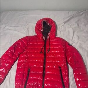 Calvin Klein Shiny Red Puffer Jacket